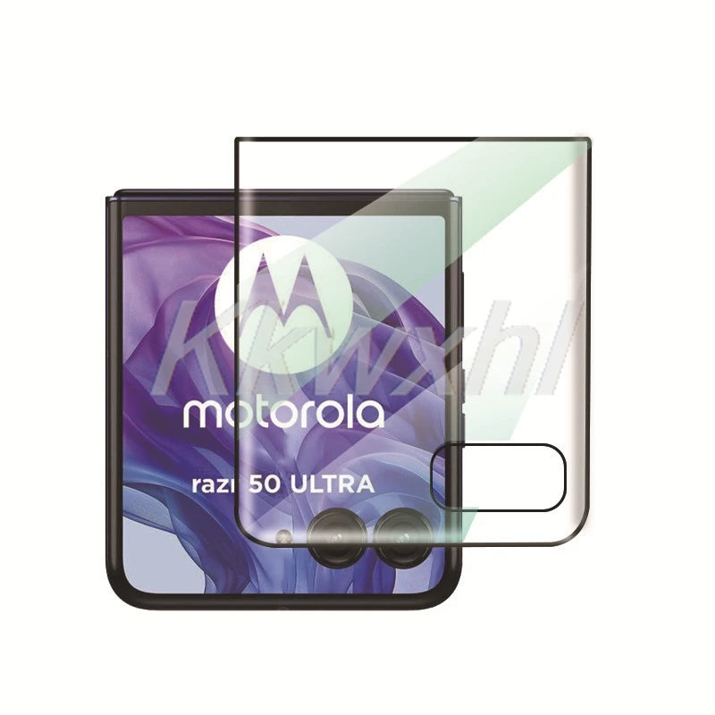2PCS 3D Curved Edge Glue FOR Motorola Razr 60 Ultra Tempered Glass Cover Razr60 Pro 50 Razr+ 2024 2025 Screen Protector Film