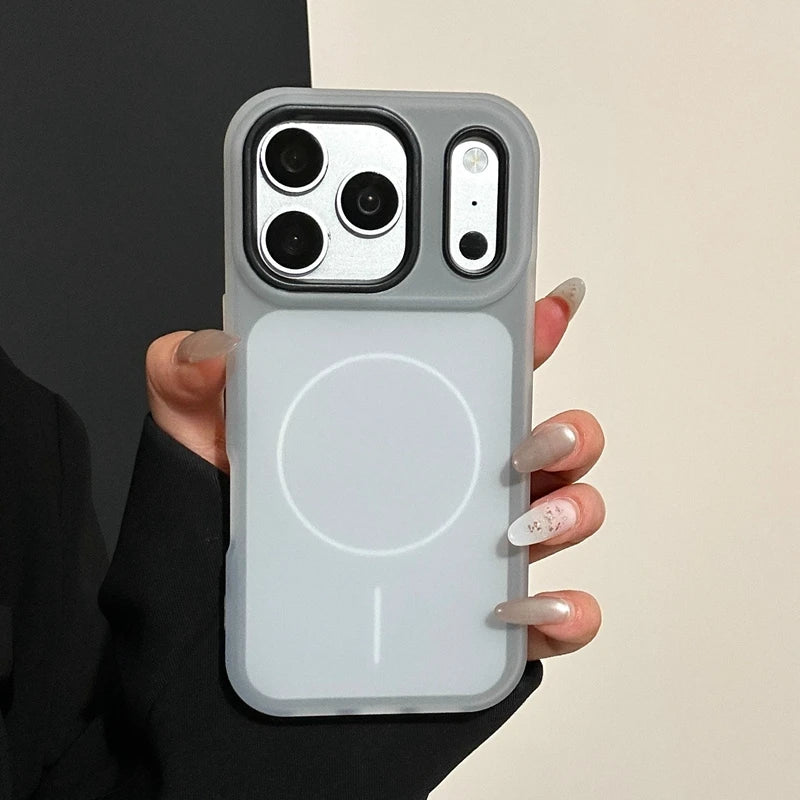 Luxury Magnetic Candy Jelly Color Phone Case For iPhone 11 12 13 14 15 16 17 Pro Max Plus Magsafe Bumper Matte Back Cases Cover