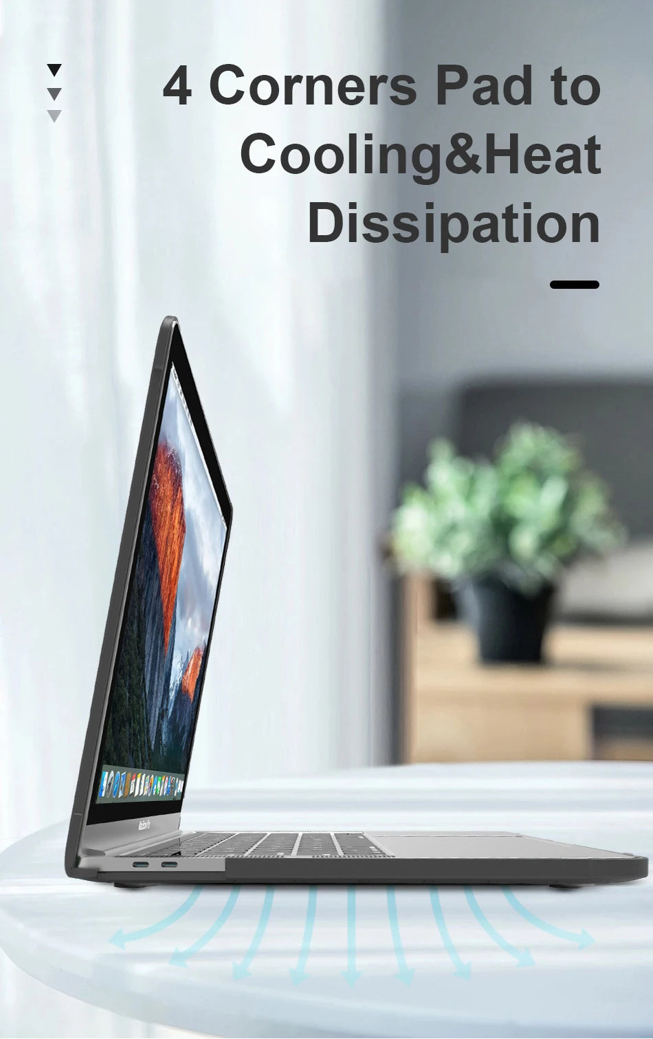 Protective Cover for MacBook Air 13 Case Waterproof Laptop Case for MacBook Pro 13 14 Notebook Case for MacBook Air 15 M4 M3 M2