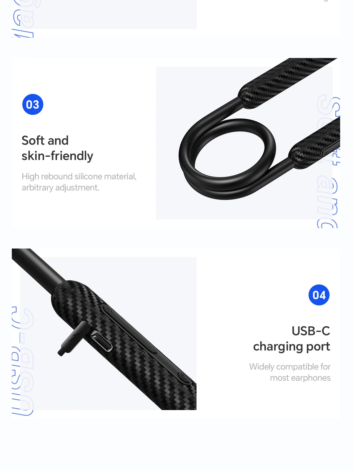 HOCO ES70 Neckband Headsets Bluetooth Wireless Headphones Outdoor Sport Earphones Portable Hifi Sounds Earbuds With Microphone