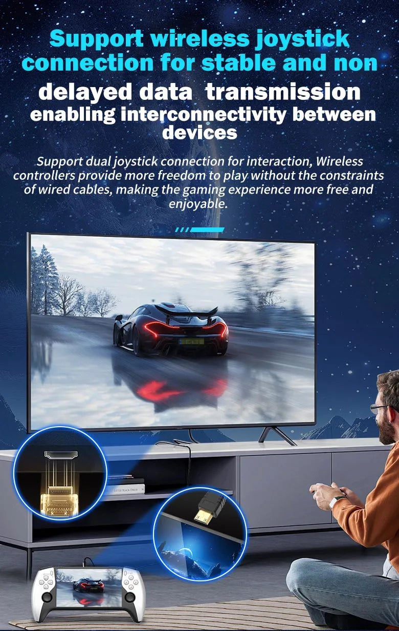 Multifunctional 5 Inch IPS HD Retro Handheld Game Console SF3500 Support Multi-System with FHD Port& Dual Core,256GB Expandable
