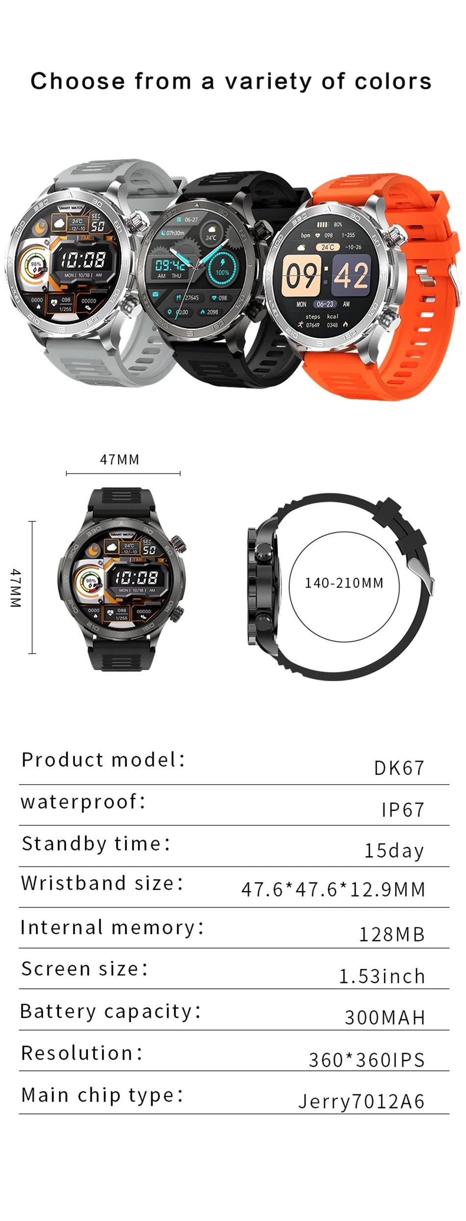 New GPS Track Smart Watch Men AMOLED HD Screen Outdoor Sports Fitness Heart Rate NFC IP68 Waterproof Bluetooth Call Smart Watch