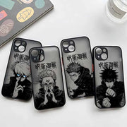 Jujutsu Kaisen Fantasy Anime Cover For iPhone 17 16E 16 15 14 13 12 Mini Pro Max Plus Frosted Translucent Soft Capa Phone Case