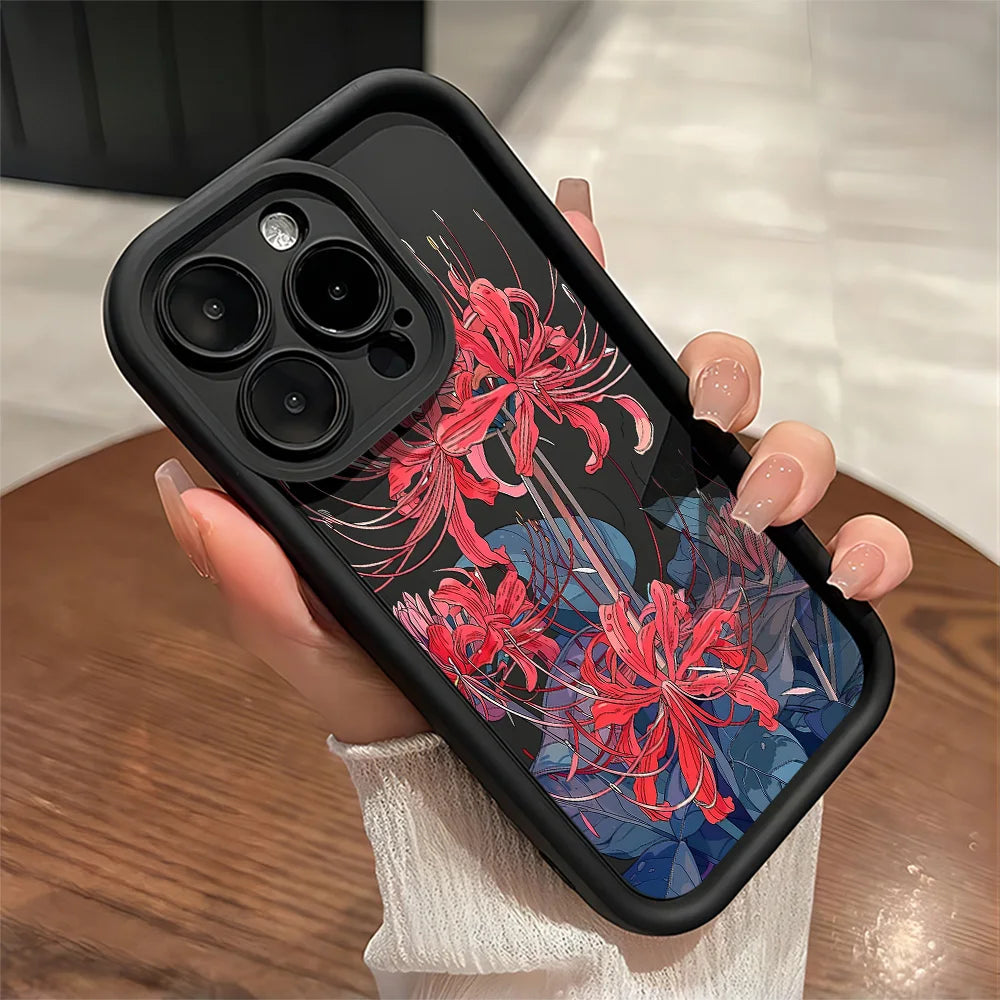 Hot Red Spider Lily T-Tokyo GhoulS Phone Case For Samsung S26 S25 S24 S23 S22 S21 S20 F06 M16 Note 20 FE Plus Ultra 4G 5G Cover