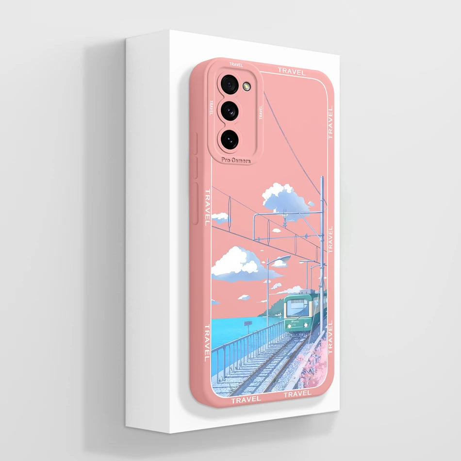 For Samsung S20 FE Ultra Phone Case Cute Back Cover For Galaxy S 20 S20FE S20Ultra Soft Liquid Silicone Full Protection Fundas