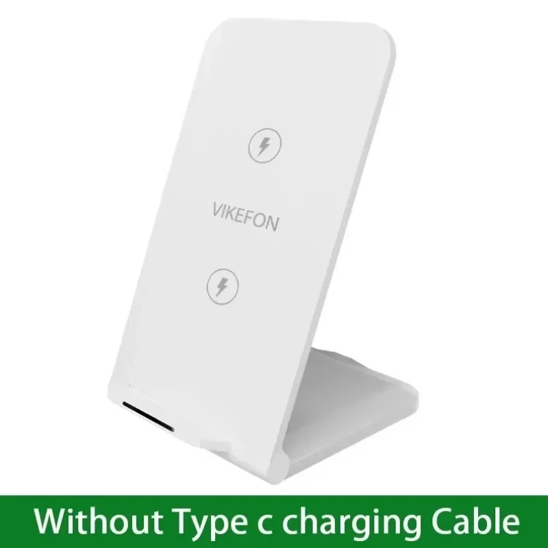 Wireless Charger Station Earphone Phone Fast Charging Charger Holder For iPhone 16 15 14 13 Pro Max Samsung S24 S23 Xiaomi