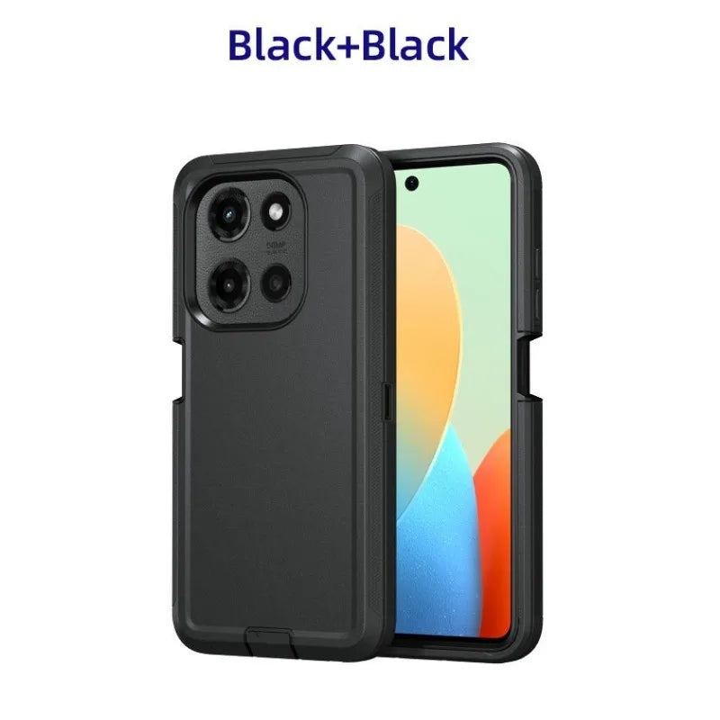 3-Laye Heavy Duty Hybrid Ott Defender Case For Motorola G Edge Play Stylus Power 5G 2026 2025 2024 2023 Shockproof Cover