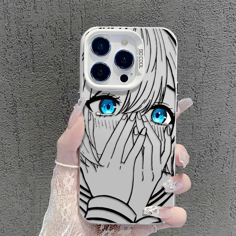 Kawaii Hatsune Miku Frosted Case for Samsung Galaxy S25 S24 S23 S22 Ultra S21 Plus S20 FE A73 A72 A71 A56 A55 A54 A53 Hard Cover