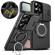 Slide Camera Protection Armor Phone Case For Samsung Galaxy S26 Ultra S 26 Plus S26Ultra 5G Car Magnetic Holder Metal Ring Cover