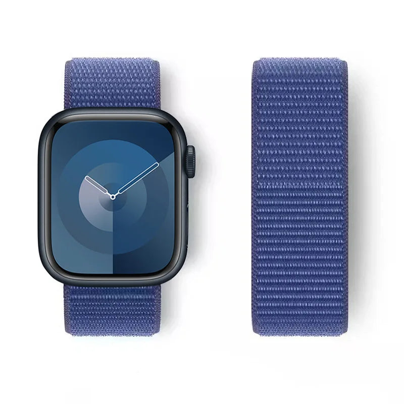 Nylon loop Correa For Apple Watch Bands 45mm 44mm 46mm 40mm 49mm 41mm 42mm Bracelet iWatch Series 12 11 Se 7 8 9 10 ultra 3 4