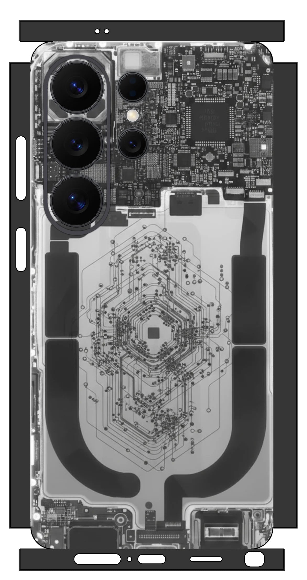 MX005 Sticker Skin for Samsung S26 S25 S24 Ultra Phone Skin Wrap Back Film S26Plus Frame Camera Protective Decal