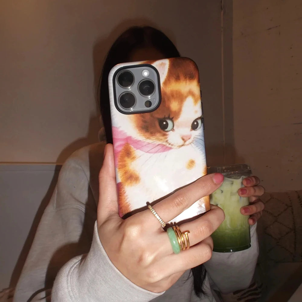 Clmj DON'T LOOK! Phone Case for iPhone 17 16e 16 15 14 13 12 11 XS XR XSMAX Air Pro Max Plus Luxury Double-layer Back Cover Swag