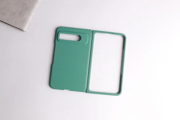 Sandstone Matte Hard PC Flip Phone Case For Google Pixel Fold Ultra Thin Anti-fall Non-slip Full Protect Bumper For Pixel Fold