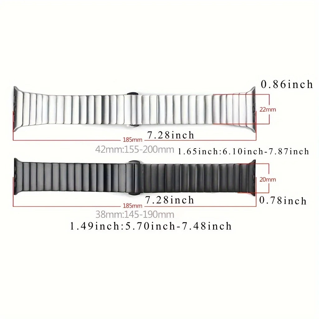 Bracelet Strap For Apple Watch Band 40 46 42 44 45 49mm Stainless Steel Wristband For iWatch Series 12/11/10/9/8/7/6/SE3 Ultra 4