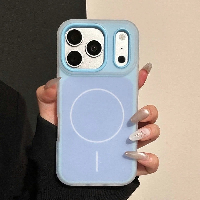 Luxury Magnetic Candy Jelly Color Phone Case For iPhone 11 12 13 14 15 16 17 Pro Max Plus Magsafe Bumper Matte Back Cases Cover