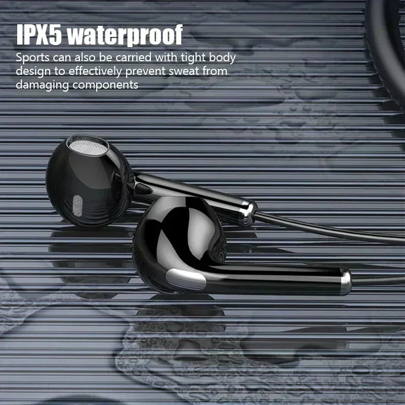 Wireless Neckband Bluetooth Earphones High Sound Quality Stereo Battery Display HD Voice Call Sports Headphones New Product 2025