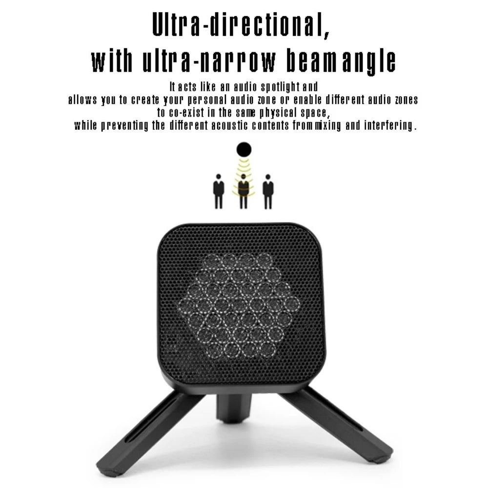 G-19 Ultrasonic Directional Mini Speaker with Bluetooth 5.0 Functionality Designed To Focus Sound To Specific Areas