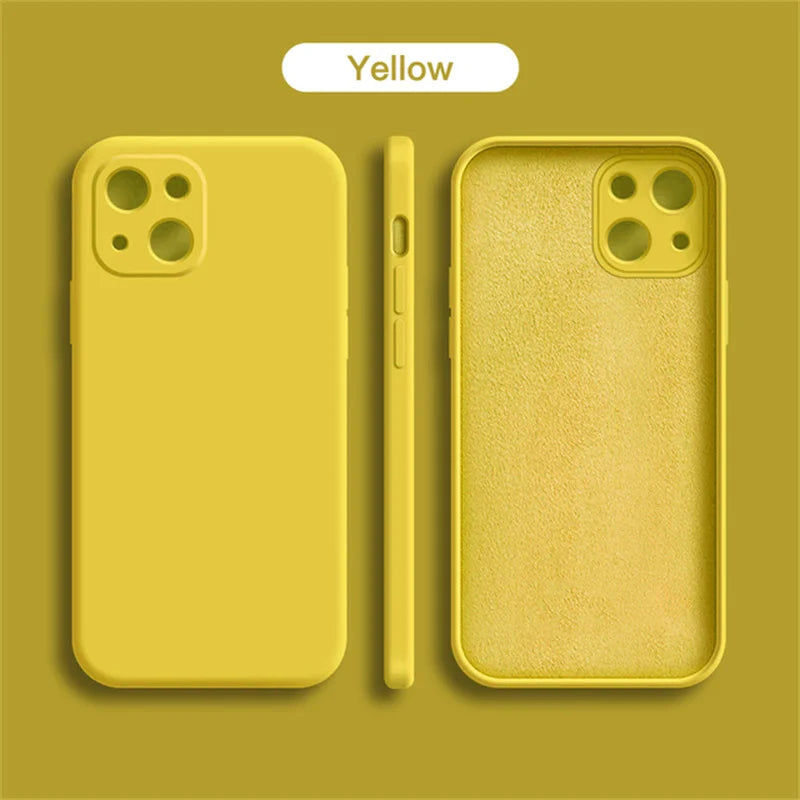 Plum red Anti Drop Case For iPhone 16 11 12 13 14 15 Pro Max 12 Mini 7 8 X XS XR Cover Coque Funda Silicone Soft TPU Back Cover