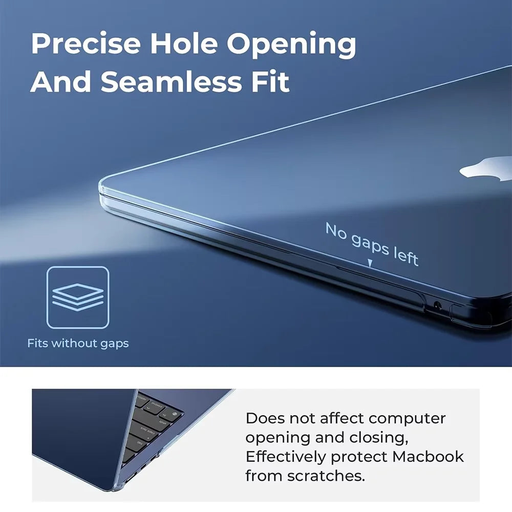 For MacBook Air Case 13 Inch M5 M4 M3M2 2026-2022 A3449 A3240 A3113 A2681 Compatible with Laptop Case 13.6 Inch Ultra-thin Matte