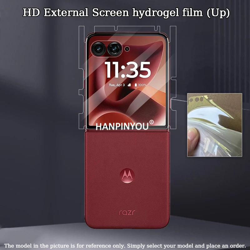 Positioning Wrap Side Edge Back Screen Protector For Motorola Razr 70 60 50 40 Ultra Pro 2025 Scratch Repair Soft Hydrogel Film