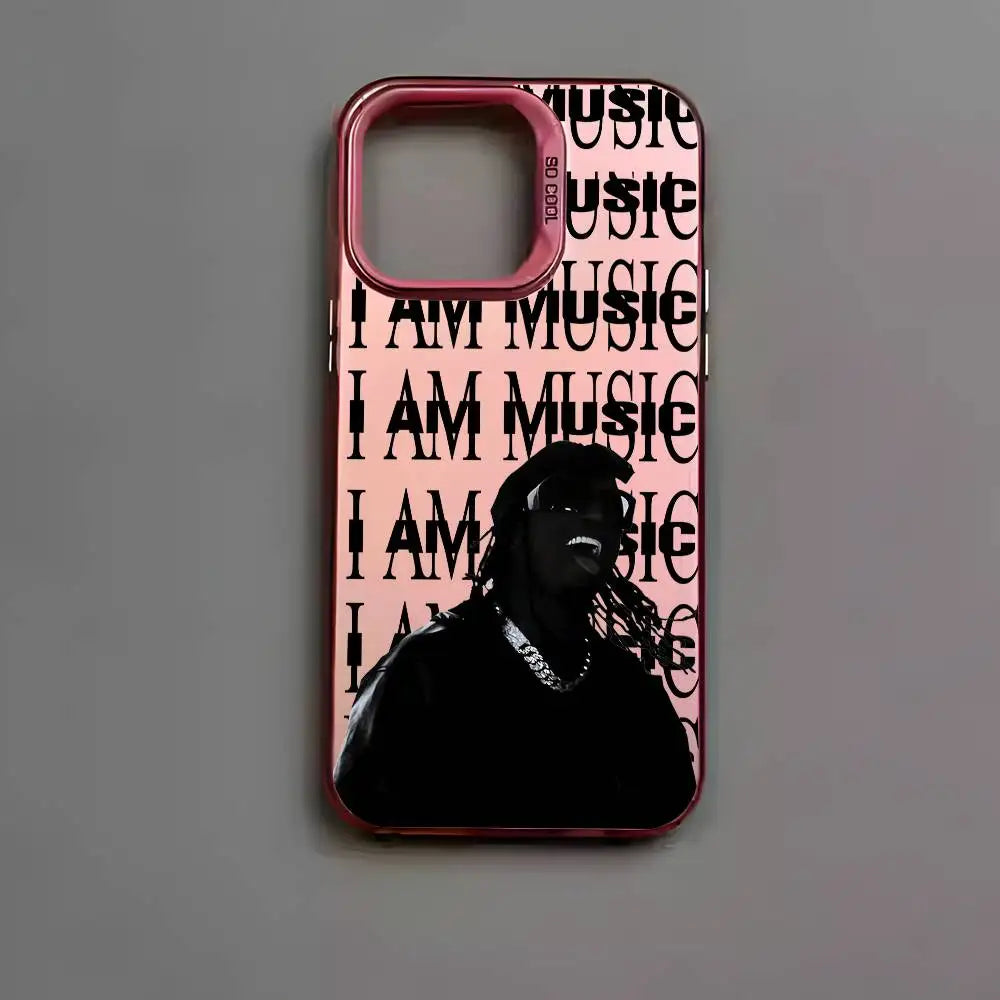 P-playboi Carti I AM MUSIC Phone Case For IPhone 17 16 15 14 13 12 11 Pro Max Air Multicolor Matte Laser Metallic Aurora Funda