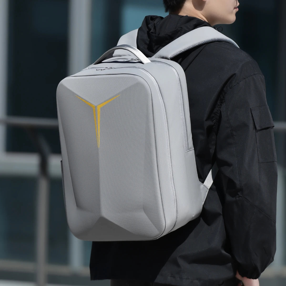 Hard-Shell Gaming Backpack, Cross-Border Fashion School Bag, Laptop Bag, Business Travel 18inch Laptop Bag, Commuting and Business Trip Travel Bag