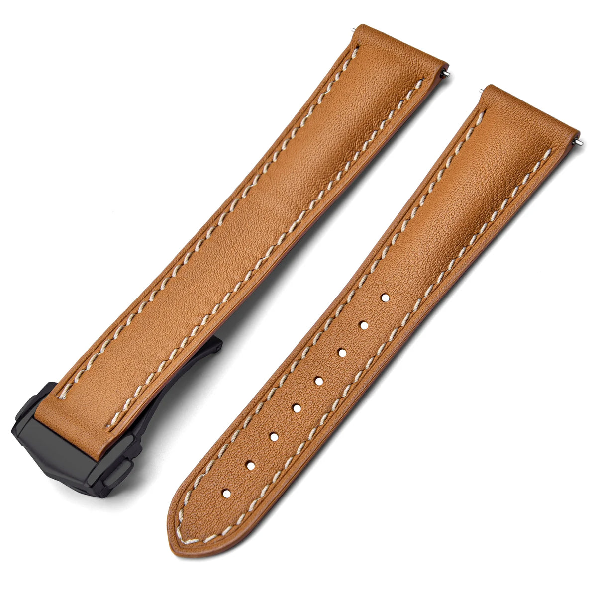 Retro Leather Watch Strap 20mm 22mm Quick Release Smooth Leather Watchband Men Women Watch Band Accessories