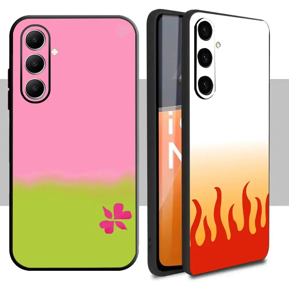 Demon Slayer costume art design Phone Case For Samsung Galaxy S25 S24 S23 S22 S21 S20 Plus Ultra Note20 Soft Black