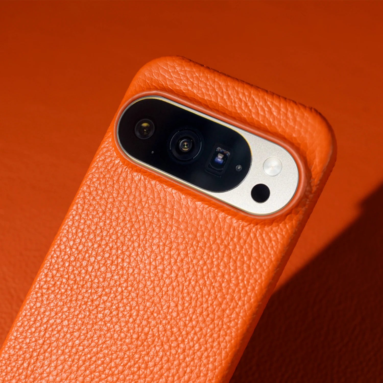 Luxury Lychee Grain Genuine Leather Back Cover Case For Google Pixel 10 Pro XL 9 8 7 6 5 5A 6A 7A 8A 9A Phone Cases Coque Funda