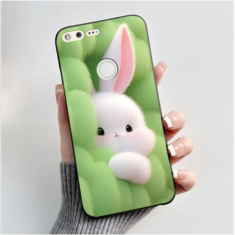 For Google Pixel 1 Soft Silicone Black Case For Google Pixel 1XL Elegant Style New Design Pattern Snow Mountain Casing