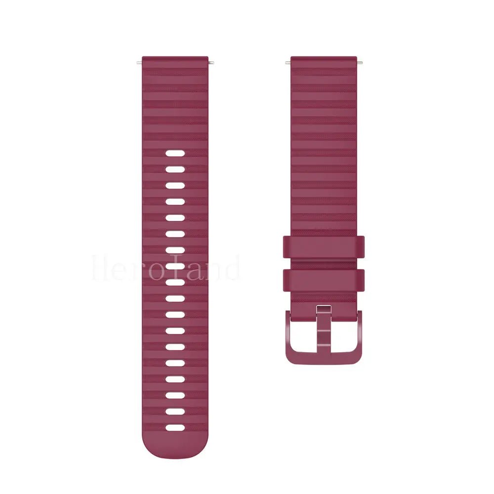 Premium Silicone Watchband WatchStrap Silicone Bracelet Quick Release Rubber Strap WristBand 18mm 20mm 22mm Width Replacement