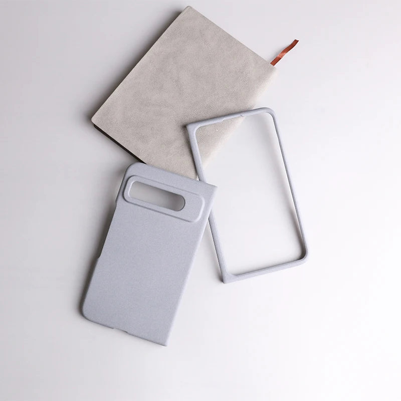 Sandstone Matte Hard PC Flip Phone Case For Google Pixel Fold Ultra Thin Anti-fall Non-slip Full Protect Bumper For Pixel Fold