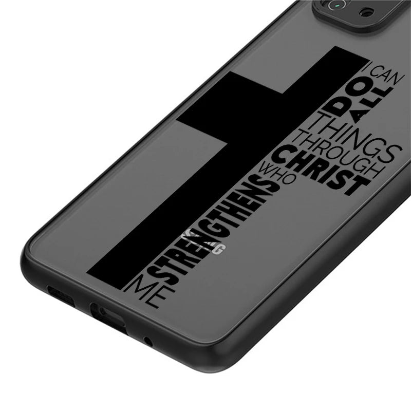 Holy King Of The Cross Funda Back Phone Cover Case for Samsung Galaxy S25 Ultra Note 20 Ultra 10+ S24 Plus S22 S22+ S21+ S21