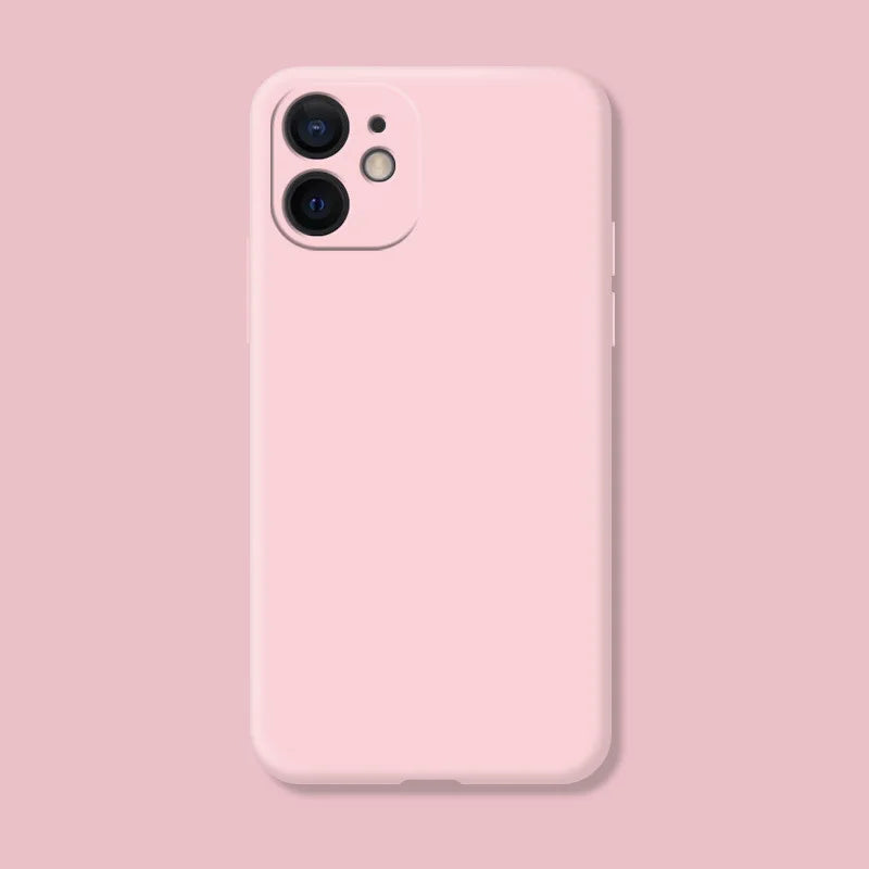For iphone 11 Case For iphone 11 12 13 mini 14 15 Pro Max Shockproof TPU Liquid Silicone Protective Phone Back Cover Case