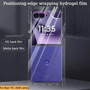 Positioning Wrap Side Edge Back Screen Protector For Motorola Razr 70 60 50 40 Ultra Pro 2025 Scratch Repair Soft Hydrogel Film