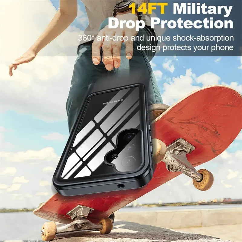 IP68 Waterproof Shockproof Case For Samsung Galaxy S26 S25 S24 S23 S22 S21 Ultra A54 5G Underwater Swimming Phone Luxury Cove