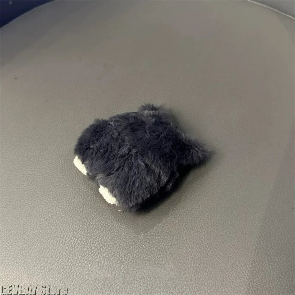 Japan Anime Cartoon Grey Cat Plush Earphone Case for Airpods Pro 2 Korea Cute Animal Furry Headphone Cover for Airpods 1/2/3/Pro