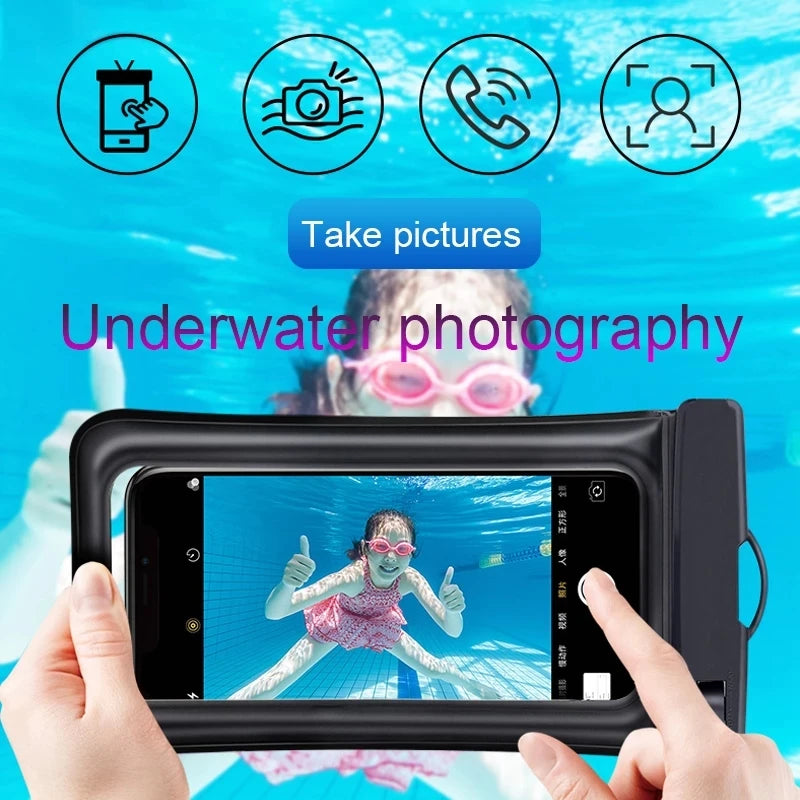 Float Waterproof Pouch Swim Diving Phone Case For iPhone 14 13 11 12 Pro Max Samusng S23 S22 Xiaomi 13 Pro Ultra Redmi Huawei