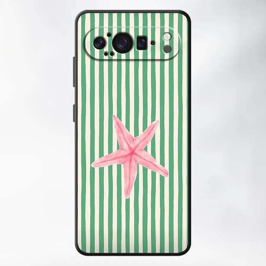 Ocean Striped Case for Google Pixel 10A 6a 7a 6 7 8 Pro 10 9 Pro XL 9a 8a Funda Phone Cover