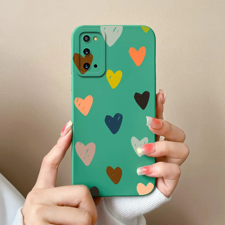 For Samsung S20 FE Plus Ultra Phone Case Funny Camera Protection New Liquid Silicone Cover For Galaxy S20FE S 20 S20Plus Funda