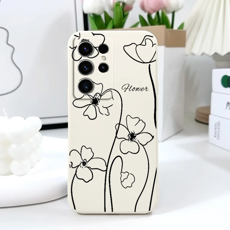 Swaying Grass Phone Case For Samsung Galaxy S25 FE S24 S23 S22 S21 S20 S10 S10E Ultra Plus  Note 20 Ultra Plus Cover