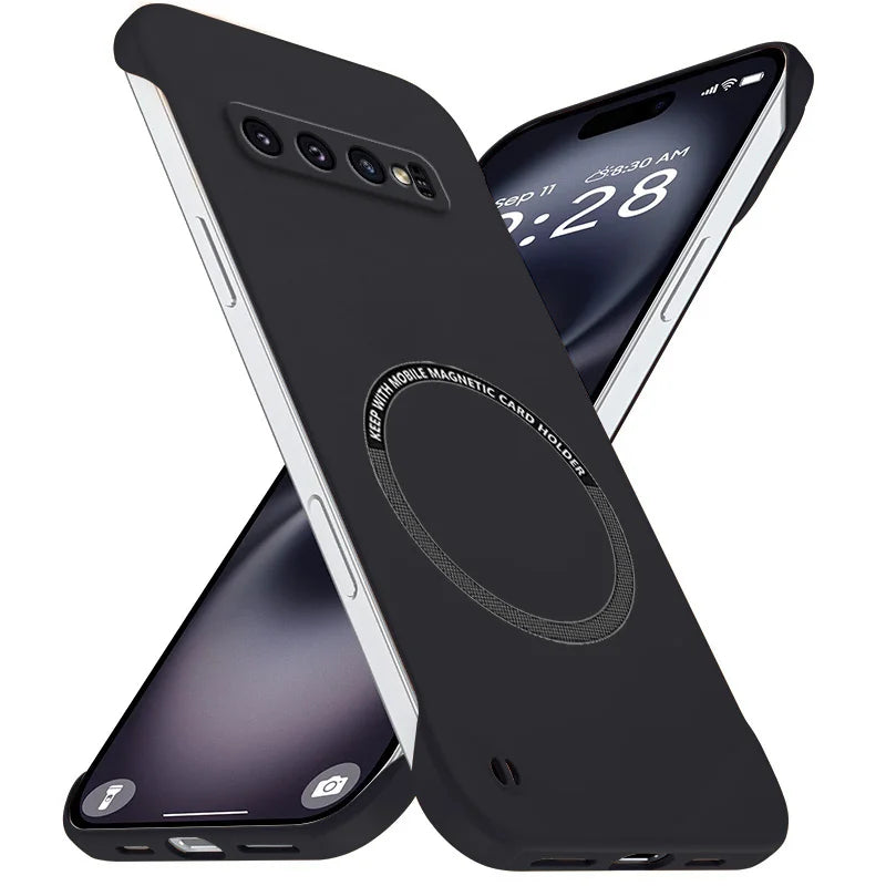 Magnetic Slim for Samsung S9 S10 S20 Plus Ultra FE S9Plus S10Plus Phone Cases Matte Hard PC Cover Borderless Shockproof Armor