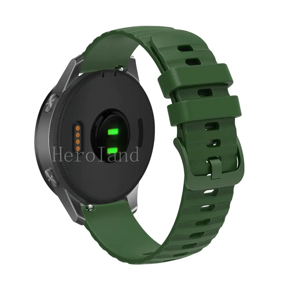 Premium Silicone Watchband WatchStrap Silicone Bracelet Quick Release Rubber Strap WristBand 18mm 20mm 22mm Width Replacement
