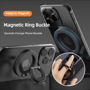 Magnetic Phone Ring Holder Dual-Side Magnet 360° Rotation Ultra-Thin Foldable Portable Desktop Phone Stand for iPhone 17 16 15