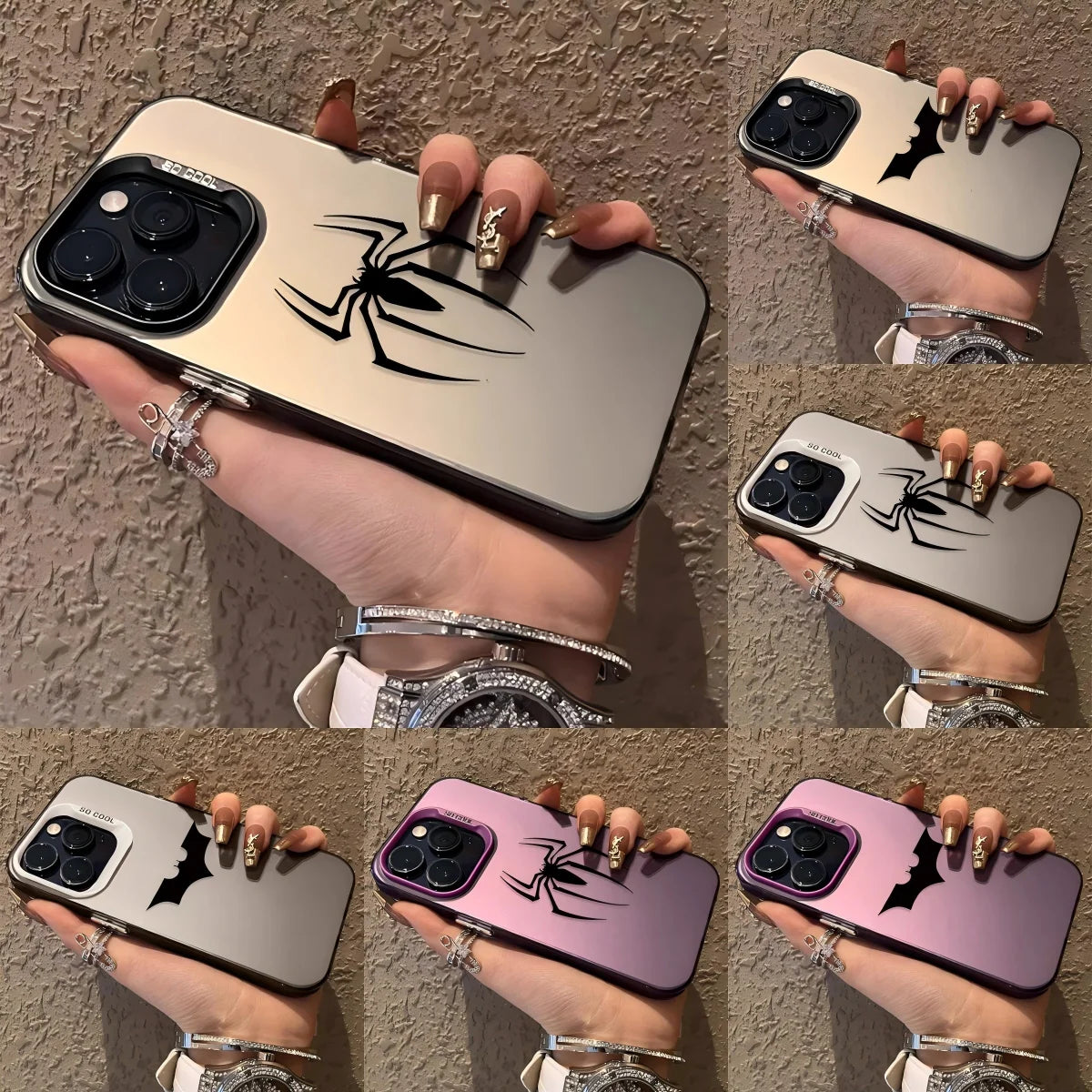 Luxury Phone Case for Samsung Galaxy S26 S25 S24 S23 S22 S21 S20 Note20 FE Ultra Edge Plus 4G 5G Cool Batmans SpiderS-Man Cover