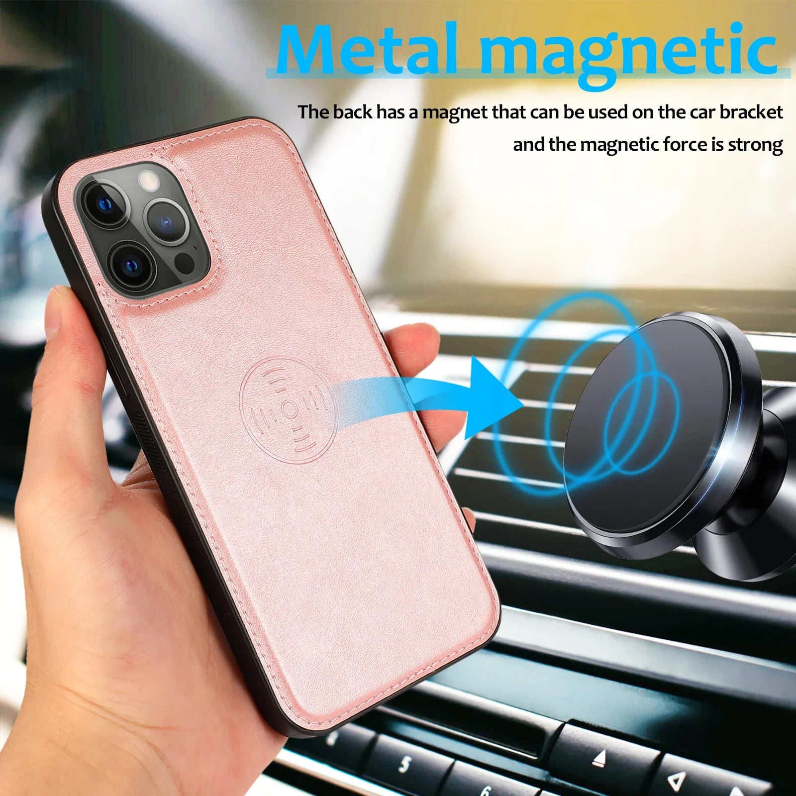2 in 1 Magnetic Flip Leather Wallet Case for iPhone 16 Pro Max 14 15 Plus 13 12 11 17 Air SE 2022 Card Slot Detachable Cover