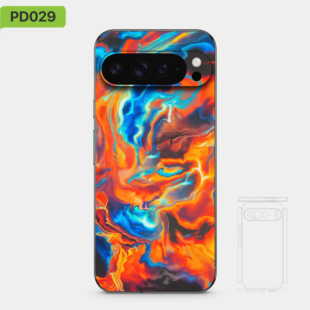 Colorful Decal Skin for Google Pixel 10 9 8 7 Pro 6 6pro Back Screen Protector Film Cover Case Macaroon Wrap Matte Sticker