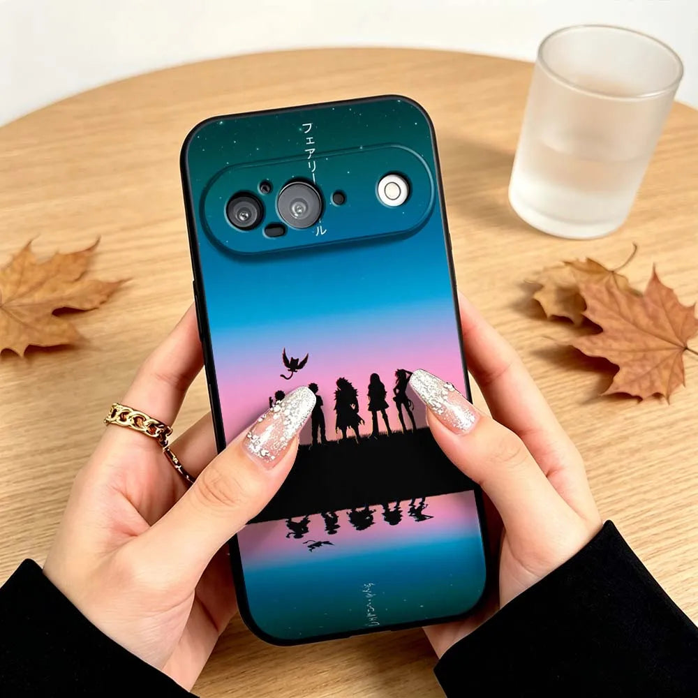 Anime FAIRY TAIL For Google Pixel 10 10A 9 8 7  9a 8A 7a 6a XL Pro 5G Black Phone Case Cover