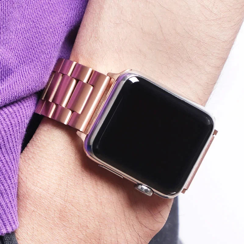 Stainless Steel Strap For Apple Watch Ultra 4 3 2 49 45 41 40 46 38 42 44mm Metal band Bracelet For iWatch Series SE 11 12 9 8 7