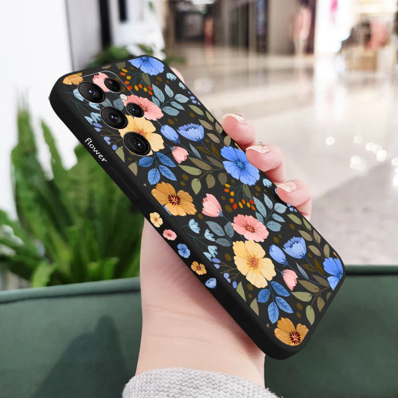 Miss Pattern Phone Case For Samsung Galaxy S25 S24 S23 S22 S21 S20 Ultra Plus FE S10 S9 S10E Note 20 Ultra 10 9 Plus Cover